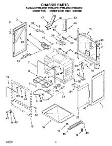 03 - Chassis Parts parts for Whirlpool Range RF380LXPS2 from AppliancePartsPros.com