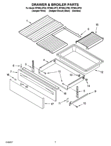 05 - Drawer & Broiler Parts, Optional Parts parts for Whirlpool Range RF380LXPT2 from AppliancePartsPros.com
