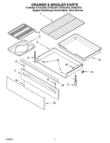 05 - Drawer & Broiler Parts parts for Whirlpool Range SF378LEPB2 from AppliancePartsPros.com