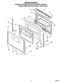 06 - Door Parts, Optional Parts parts for Whirlpool Range SF378LEPB2 from AppliancePartsPros.com