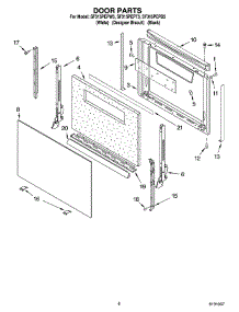 06 - Door Parts, Optional Parts parts for Whirlpool Range SF315PEPT3 from AppliancePartsPros.com