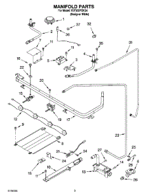 03 - Manifold Parts parts for Whirlpool Range VSF303PEKQ4 from AppliancePartsPros.com
