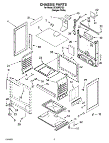 04 - Chassis Parts parts for Whirlpool Range SF303PEPQ3 from AppliancePartsPros.com