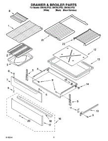 04 - Drawer & Broiler Parts parts for Whirlpool Range GR478LXPQ2 from AppliancePartsPros.com