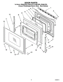 05 - Door Parts, Optional Parts parts for Whirlpool Range RF368LXPQ2 from AppliancePartsPros.com