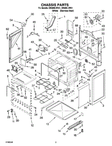 03 - Chassis Parts parts for Whirlpool Range GR488LXRS1 from AppliancePartsPros.com