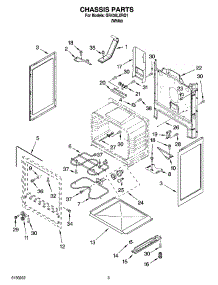 03 - Chassis Parts parts for Whirlpool Range GR438LXRQ1 from AppliancePartsPros.com