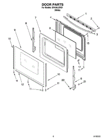 05 - Door Parts, Optional Parts parts for Whirlpool Range GR438LXRQ1 from AppliancePartsPros.com