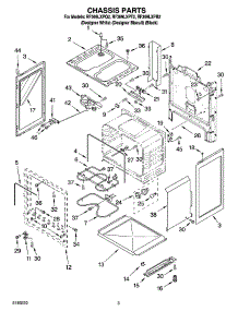 03 - Chassis Parts parts for Whirlpool Range RF369LXPQ2 from AppliancePartsPros.com