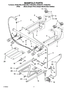 03 - Manifold Parts parts for Whirlpool Range SF368LEPQ2 from AppliancePartsPros.com
