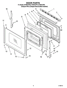 06 - Door Parts, Optional Parts parts for Whirlpool Range SF369LEPT2 from AppliancePartsPros.com