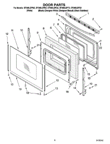 06 - Door Parts, Optional Parts parts for Whirlpool Range SF368LEPS2 from AppliancePartsPros.com
