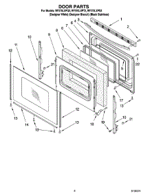 05 - Door Parts, Optional Parts parts for Whirlpool Range RF370LXPS2 from AppliancePartsPros.com