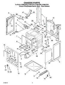 03 - Chassis Parts parts for Whirlpool Range RF368LXPT2 from AppliancePartsPros.com