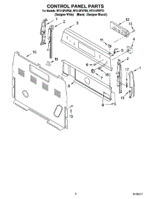 02 - Control Panel Parts parts for Whirlpool Range RF315PXPT2 from AppliancePartsPros.com