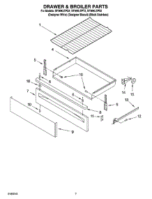 05 - Drawer & Broiler Parts parts for Whirlpool Range SF369LEPS2 from AppliancePartsPros.com