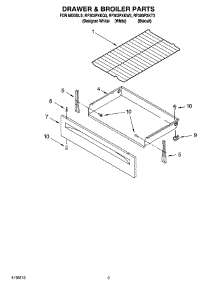 04 - Drawer & Broiler Parts parts for Whirlpool Range RF303PXKW3 from AppliancePartsPros.com