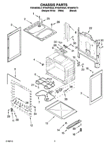 03 - Chassis Parts parts for Whirlpool Range RF303PXKT3 from AppliancePartsPros.com
