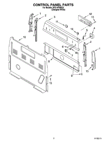 02 - Control Panel Parts parts for Whirlpool Range RF314PXMQ2 from AppliancePartsPros.com