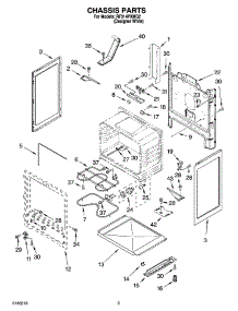 03 - Chassis Parts parts for Whirlpool Range RF314PXMQ2 from AppliancePartsPros.com