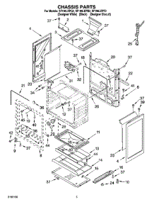04 - Chassis Parts parts for Whirlpool Range SF196LEPB2 from AppliancePartsPros.com
