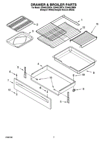 05 - Drawer & Broiler Parts parts for Whirlpool Range GS440LEMB4 from AppliancePartsPros.com