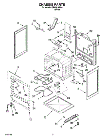 03 - Chassis Parts parts for Whirlpool Range GR438LXRQ0 from AppliancePartsPros.com