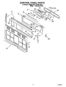02 - Control Panel Parts parts for Whirlpool Range GR488LXRS0 from AppliancePartsPros.com