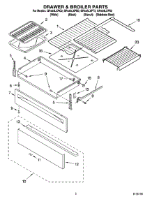 02 - Drawer & Broiler Parts parts for Whirlpool Range GR448LXPQ2 from AppliancePartsPros.com