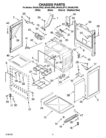 03 - Chassis Parts parts for Whirlpool Range GR448LXPQ2 from AppliancePartsPros.com