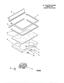 Cooktop parts for Whirlpool Range WCP89801 from AppliancePartsPros.com