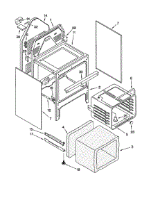 Oven Chassis parts for Whirlpool Range WHE383311 from AppliancePartsPros.com