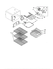 Oven parts for Whirlpool Range WCP89801 from AppliancePartsPros.com