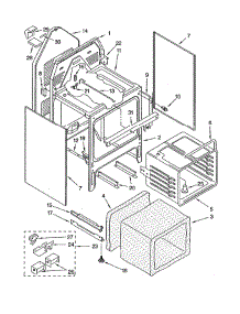 Oven Chassis parts for Whirlpool Range WCP89801 from AppliancePartsPros.com