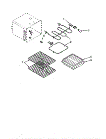 Oven parts for Whirlpool Range WHE383311 from AppliancePartsPros.com