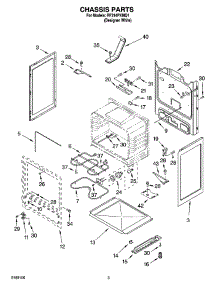 03 - Chassis Parts parts for Whirlpool Range RF314PXMQ1 from AppliancePartsPros.com