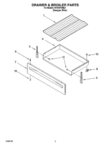 04 - Drawer & Broiler Parts parts for Whirlpool Range RF314PXMQ1 from AppliancePartsPros.com