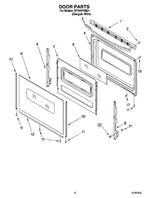 05 - Door Parts, Optional Parts parts for Whirlpool Range RF314PXMQ1 from AppliancePartsPros.com