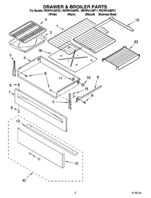 02 - Drawer & Broiler Parts parts for Whirlpool Range WERP4120PS1 from AppliancePartsPros.com