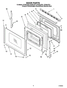 06 - Door Parts, Optional Parts parts for Whirlpool Range SF369LEPQ1 from AppliancePartsPros.com