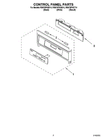 02 - Control Panel Parts parts for Whirlpool Range RS675PXGT14 from AppliancePartsPros.com