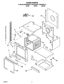 03 - Oven Parts parts for Whirlpool Range RS675PXGQ14 from AppliancePartsPros.com