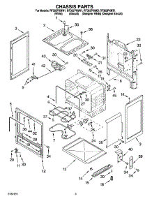 03 - Chassis Parts parts for Whirlpool Range RF365PXMV1 from AppliancePartsPros.com