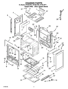 04 - Chassis Parts parts for Whirlpool Range SF196LEPT1 from AppliancePartsPros.com