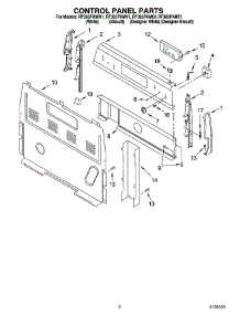 02 - Control Panel Parts parts for Whirlpool Range RF365PXMQ1 from AppliancePartsPros.com