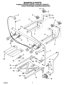 03 - Manifold Parts parts for Whirlpool Range SF369LEPT1 from AppliancePartsPros.com