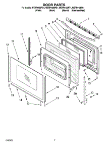 05 - Door Parts, Optional Parts parts for Whirlpool Range WERP4120PQ1 from AppliancePartsPros.com