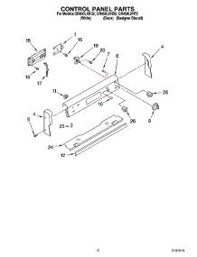 02 - Control Panel Parts parts for Whirlpool Range GR450LXHT2 from AppliancePartsPros.com