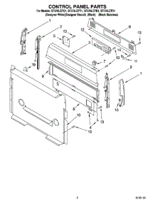 02 - Control Panel Parts parts for Whirlpool Range SF378LEPB1 from AppliancePartsPros.com