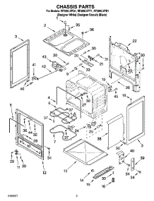 03 - Chassis Parts parts for Whirlpool Range RF369LXPQ1 from AppliancePartsPros.com